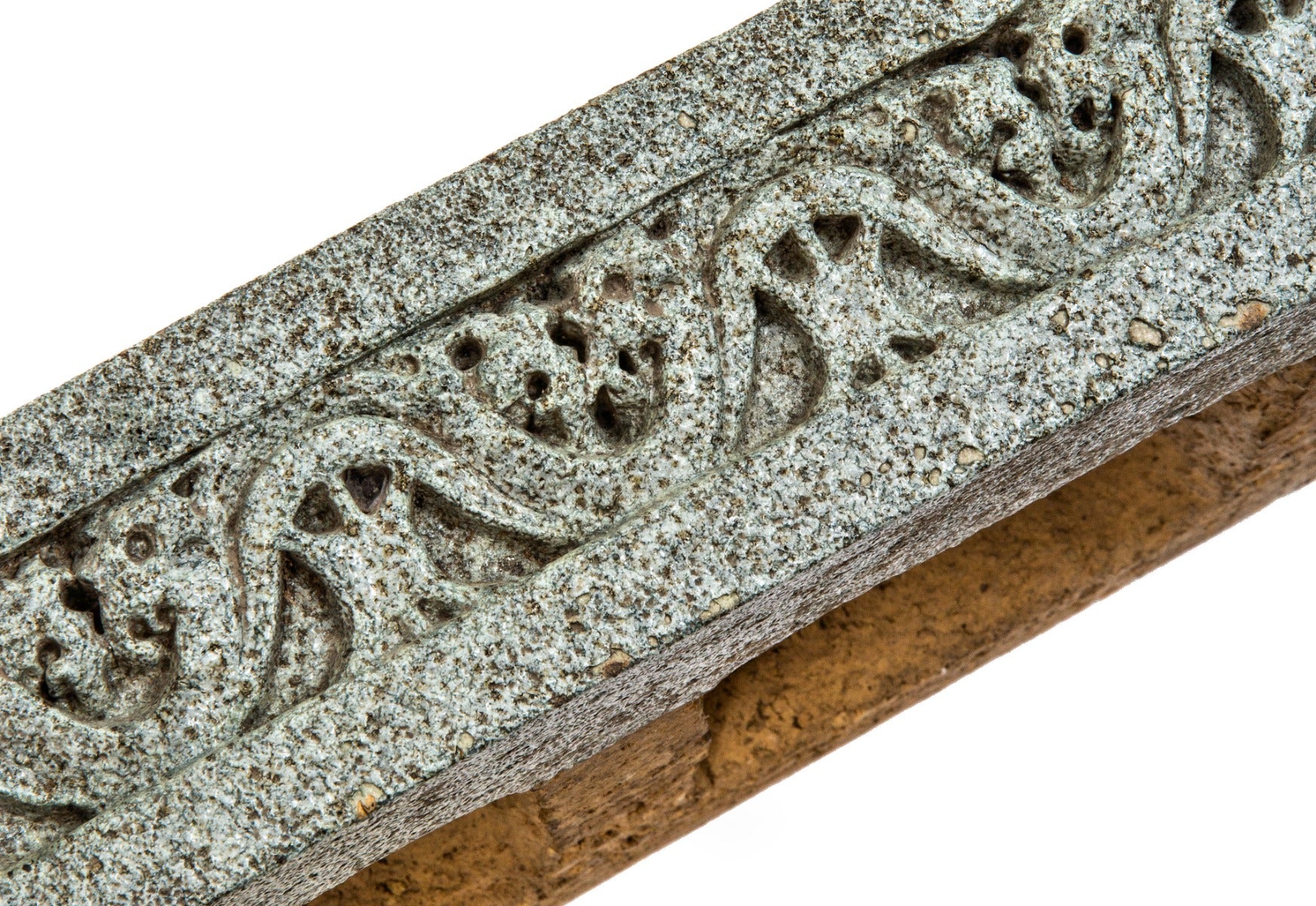 original 1922 spray-glazed louis h. sullivan-designed krause music store terra cotta storefront window surround assemblage