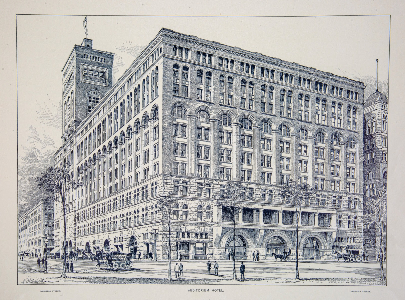 exceptionally rare and original 1889 offical adler and sullivan auditorium building and theater dedication book