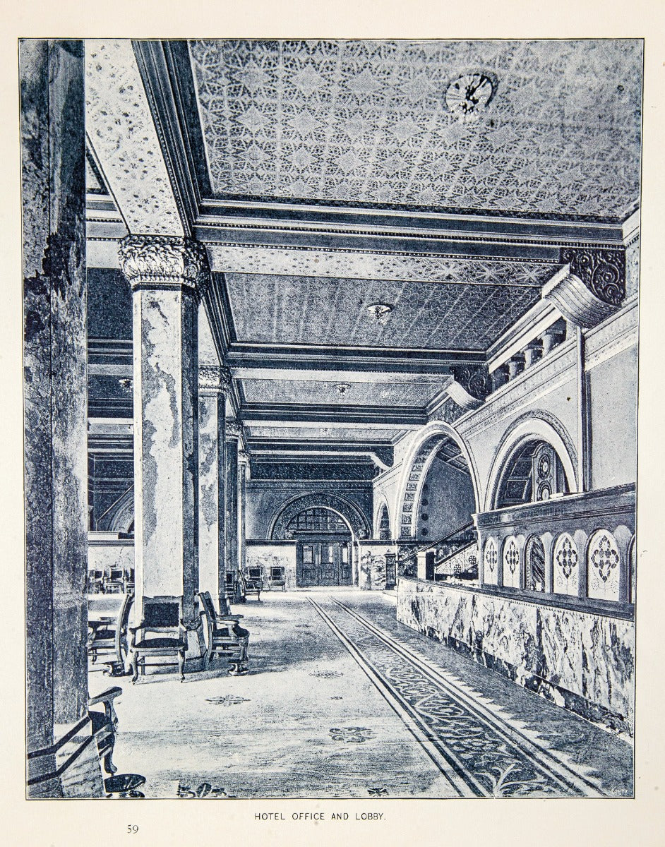 exceptionally rare and original 1889 offical adler and sullivan auditorium building and theater dedication book