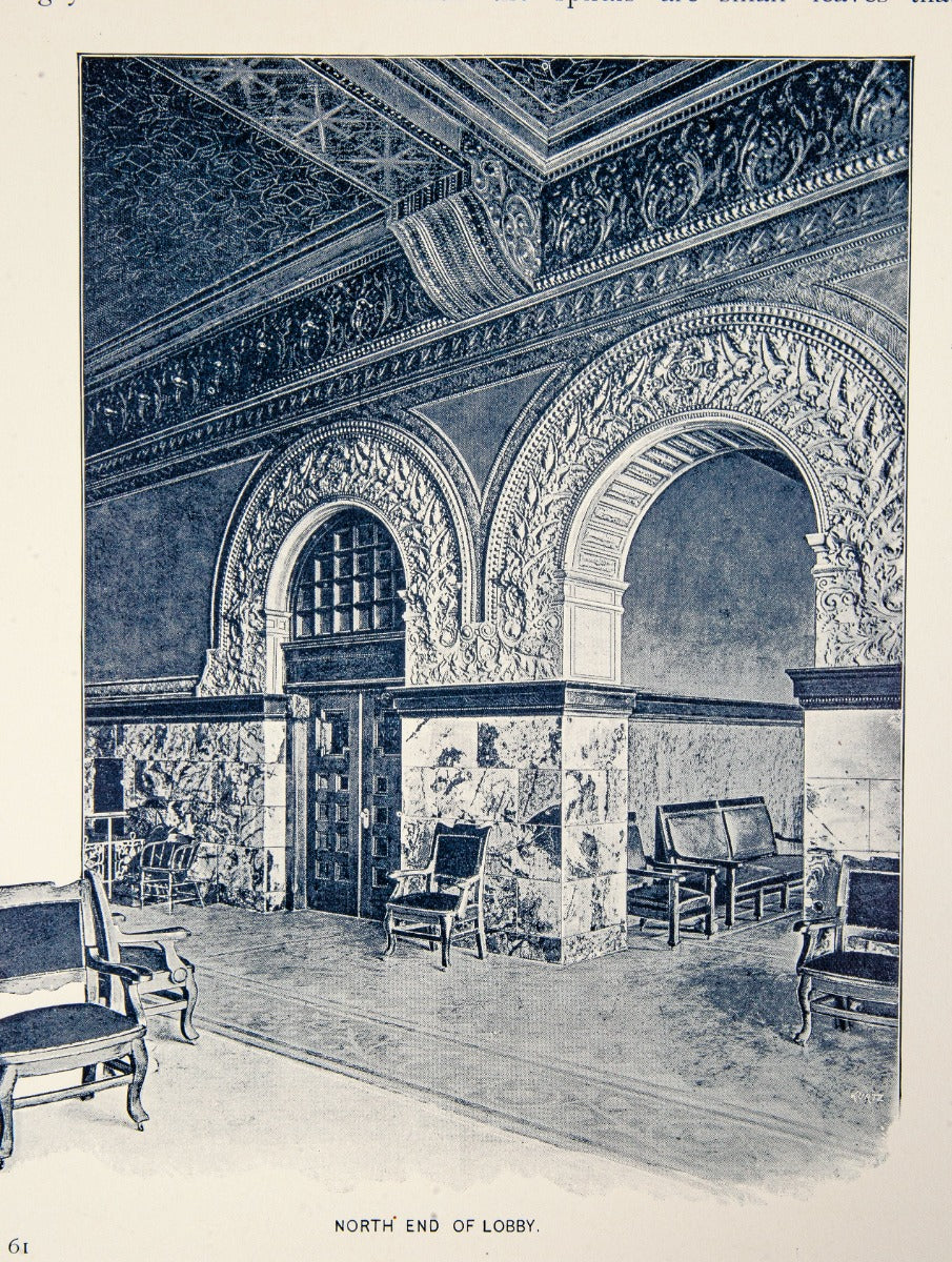 exceptionally rare and original 1889 offical adler and sullivan auditorium building and theater dedication book