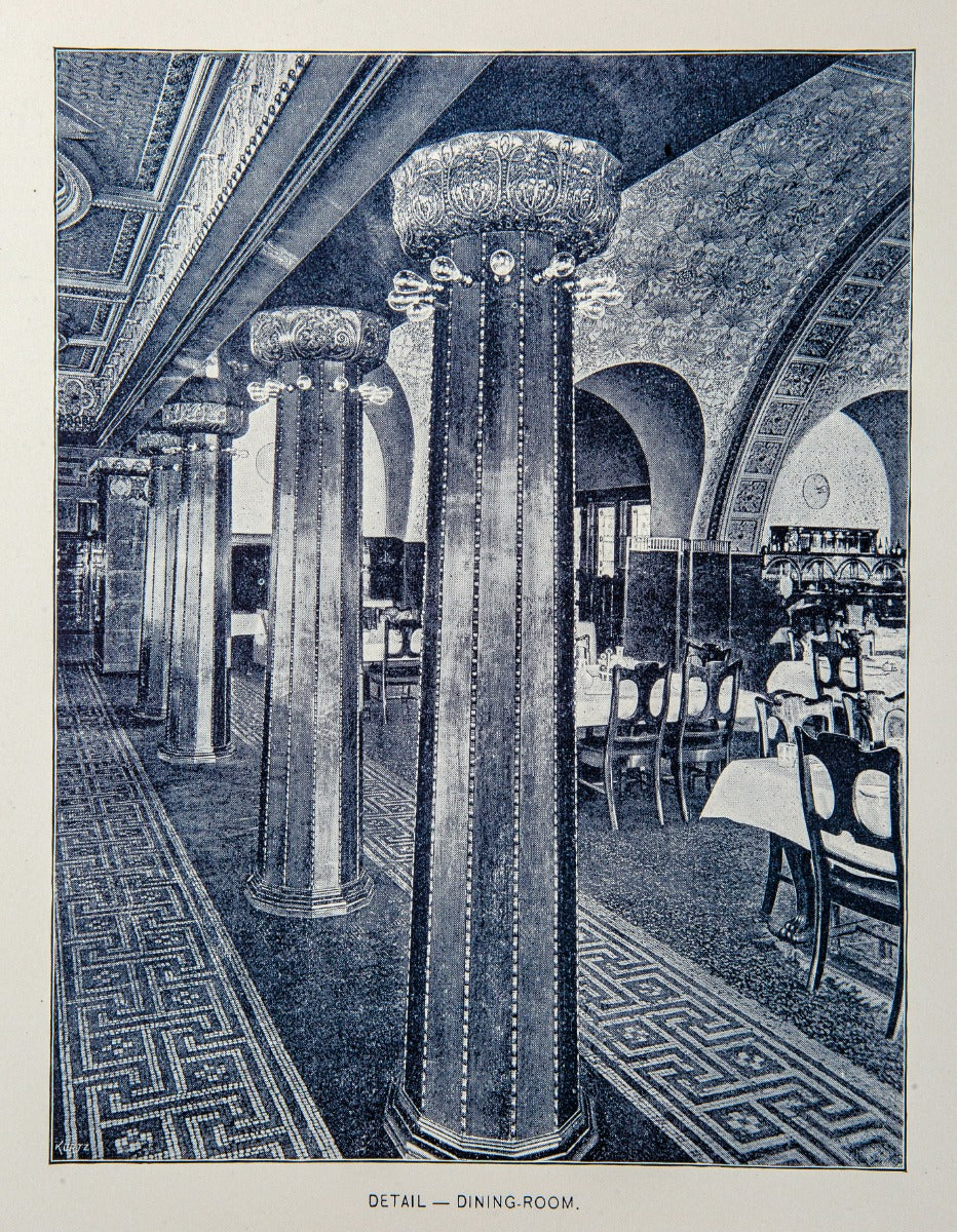 exceptionally rare and original 1889 offical adler and sullivan auditorium building and theater dedication book