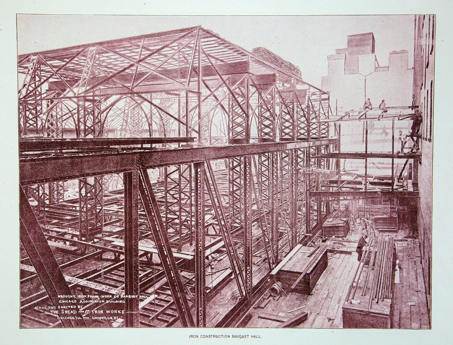 exceptionally rare and original 1889 offical adler and sullivan auditorium building and theater dedication book