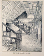 exceptionally rare and original 1889 offical adler and sullivan auditorium building and theater dedication book