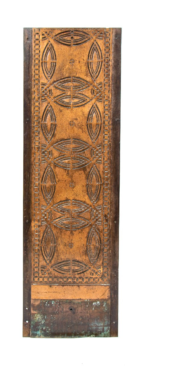 louis h. sullivan-designed ornamental cast iron copper-plated chicago stock exchange elevator surround panel