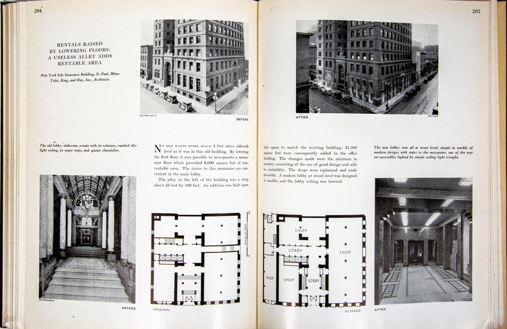 rare 1935 profusely illustrated modernizing buildings for profit by kenneth kingley stowell
