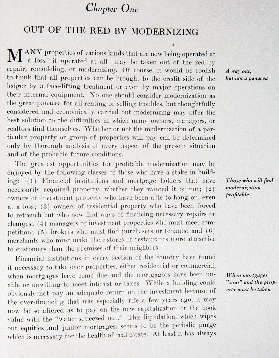 rare 1935 profusely illustrated modernizing buildings for profit by kenneth kingley stowell