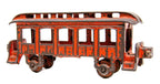diminutive late 19th or early 20th century chicago pullman train car with original red paint
