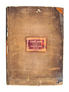 hard to find oversized 1908 hard bound chicago sanborn insurance atlas map volume 18