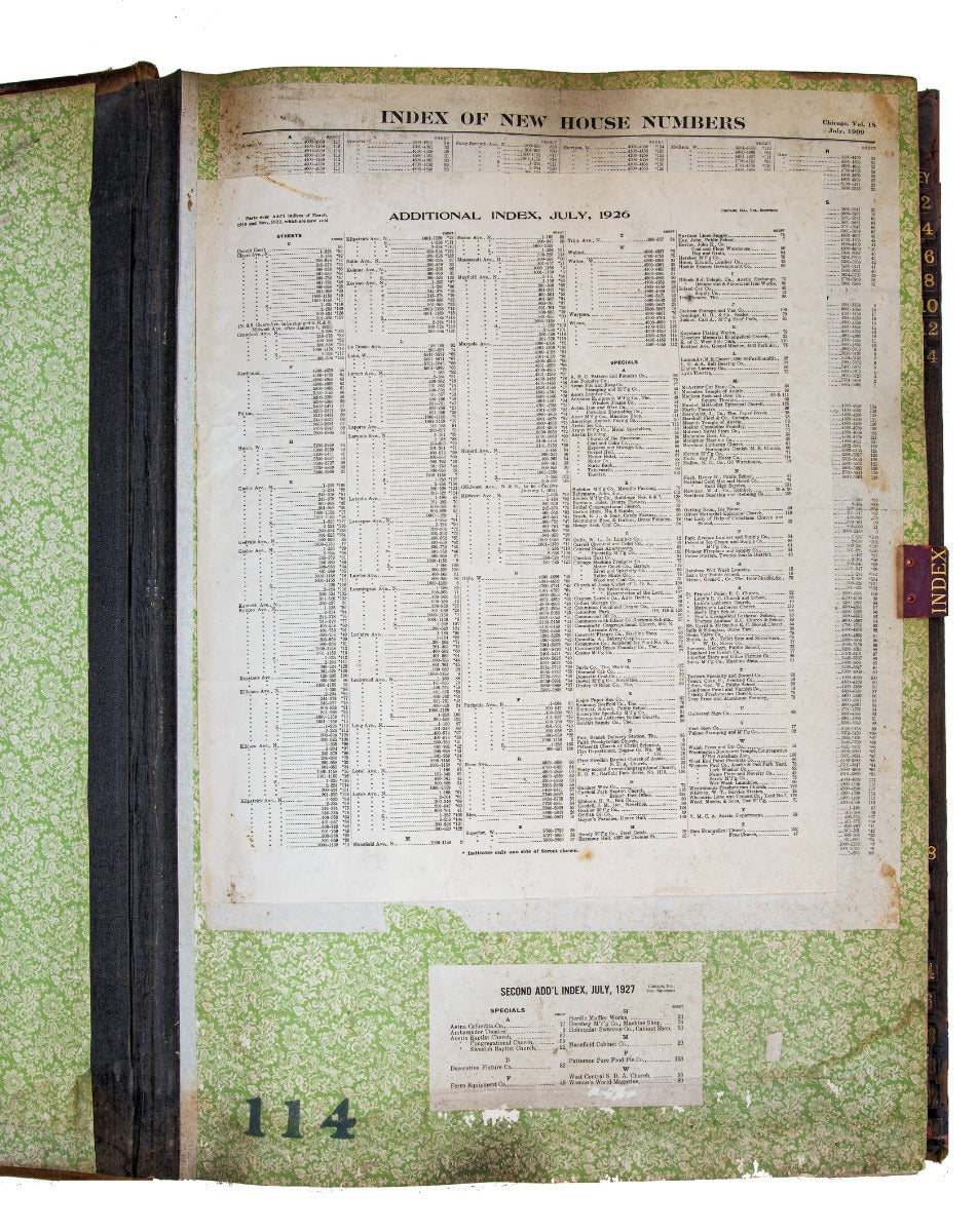 hard to find oversized 1908 hard bound chicago sanborn insurance atlas map volume 18