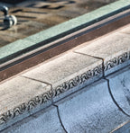 original 1922 spray-glazed louis h. sullivan-designed krause music store terra cotta storefront window surround assemblage