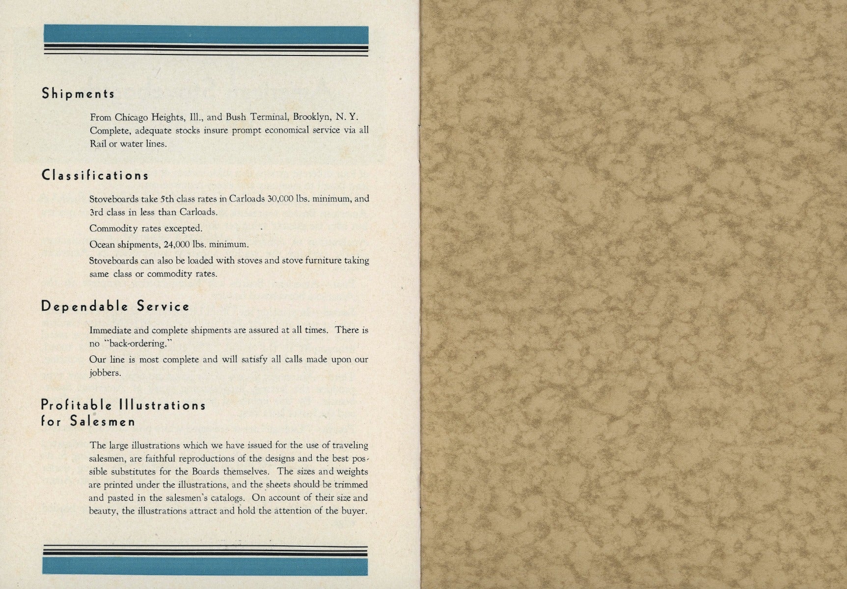 rare original and profusely illustrated color american stoveboard company catalog