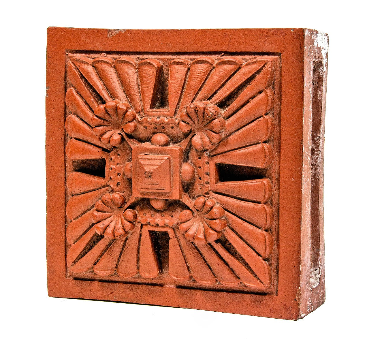 original red slip glazed 1884 louis h. sullivan-designed martin barbe residence terra cotta block