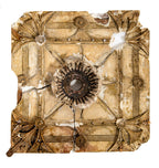 original largely intact louis h. sullivan-designed 1884-85 cast plaster interior ann halsted rowhouse ceiling escutcheon