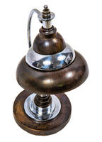 original 1930s american machine age bert dickerson-designed copper and chrome rewired markel desk lamp