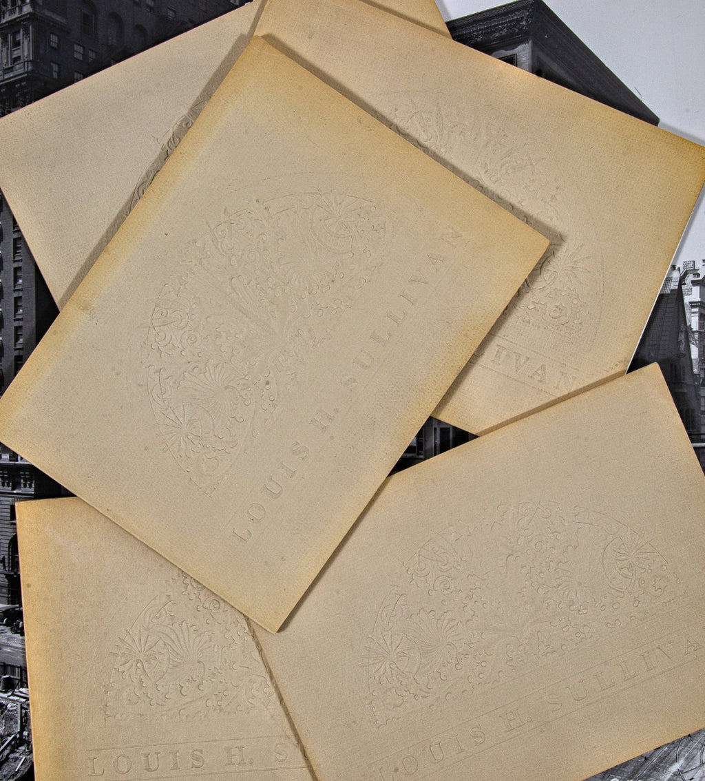 seldom found original 1981 louis h. sullivan - architectural ornament collection southern illinois university at edwardsville softbound book or catalog