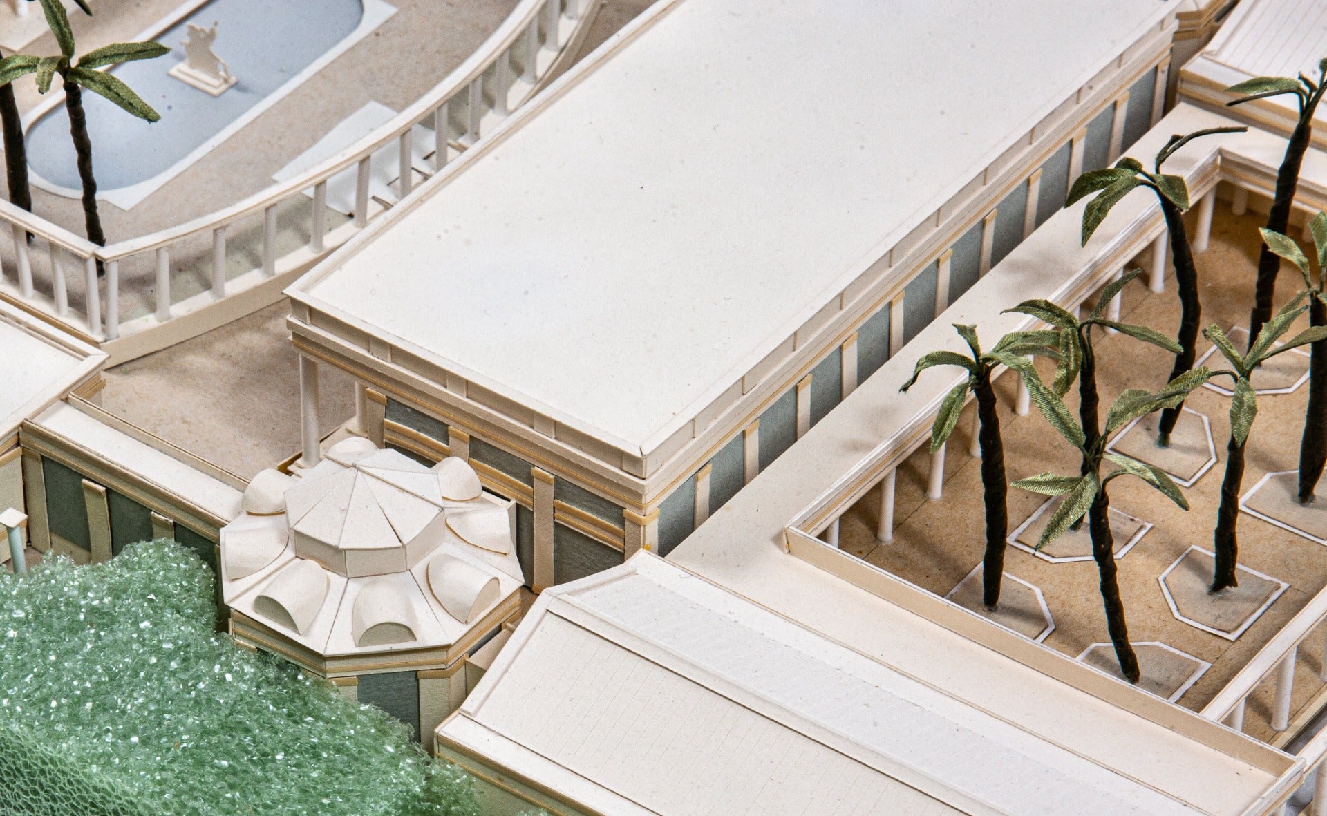 oversized original and largely intact stanley tigerman architectural presentation model