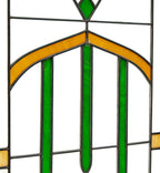 one of several matching original early 20th century salvaged chicago leaded art glass windows with intact wood sash frames