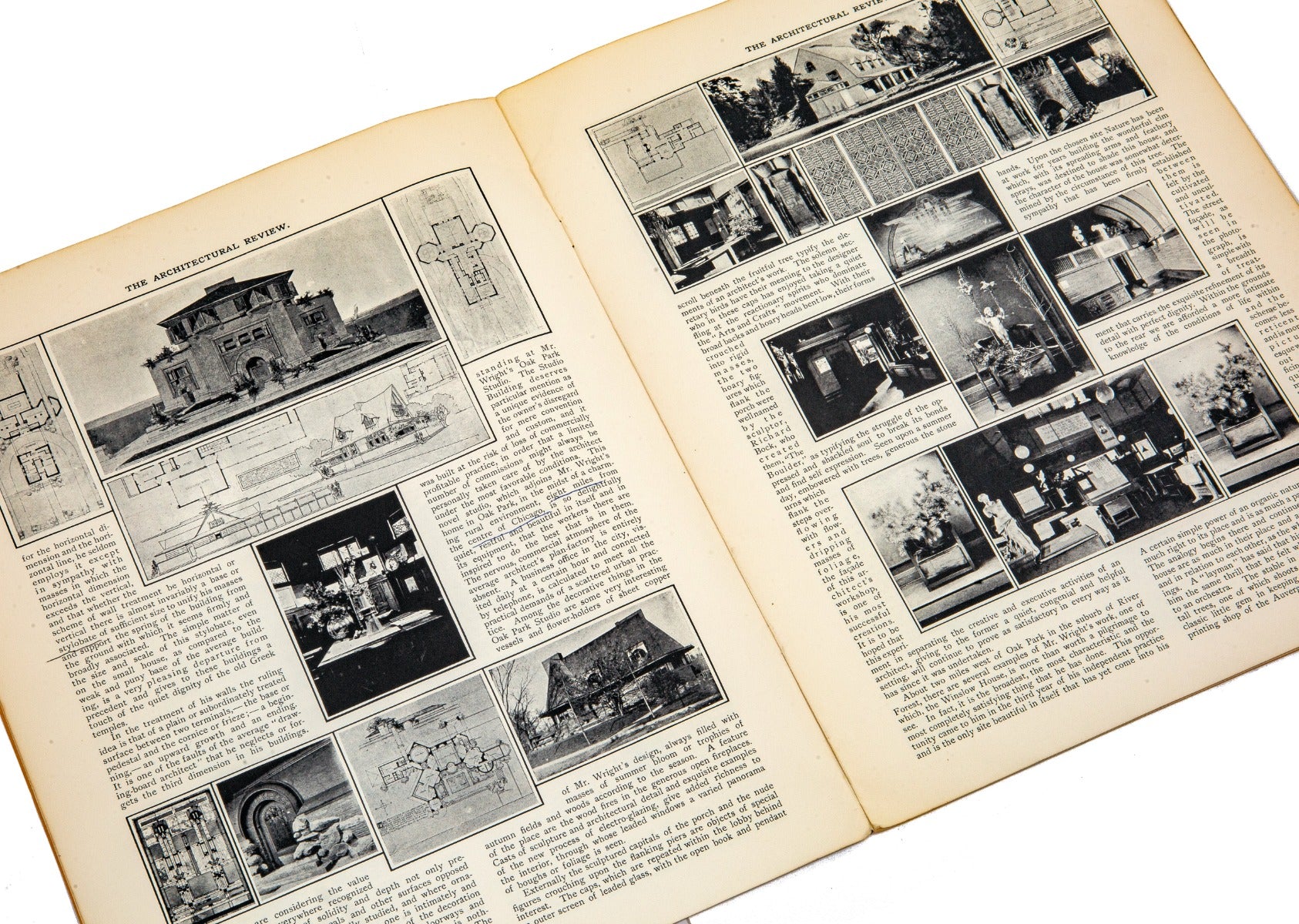 hard to find 1965 prairie school press reprint of robert spencer's work of frank lloyd wright, from 1893 to 1900