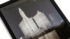framed 16 x 20 photographic print of graham, anderson, probst & white's wrigley building at night