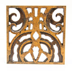 diminutive historically important cast bronze loan & robertson new york city chanin building elevator grille