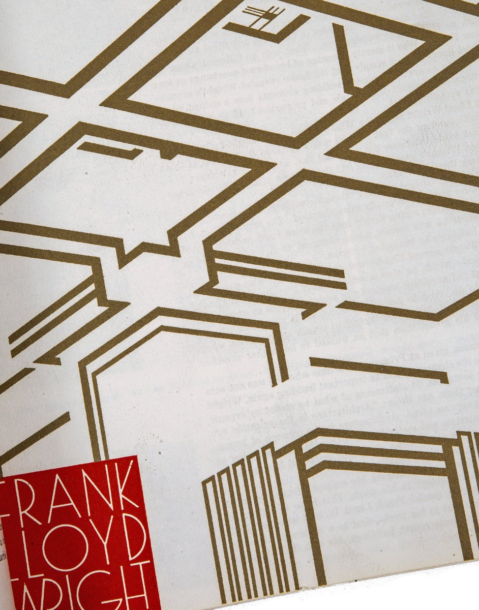 one of two hard to find original 1959 forum magazines on frank lloyd wright's work