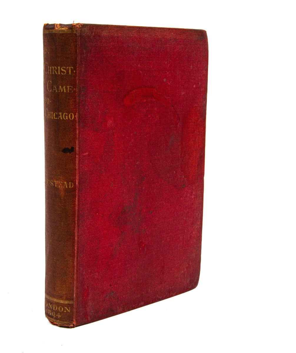 rare 1894 first edition "if christ came to chicago" by william t. stead