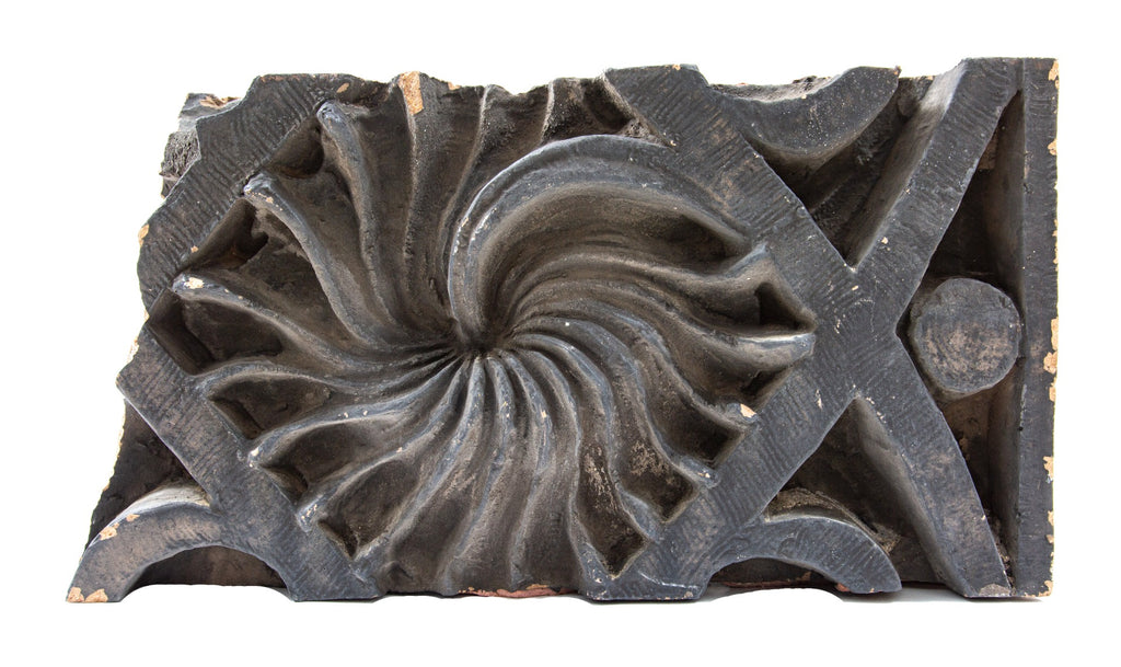 visually distinctive original 1892 exterior adler and sullivan schiller building or garrick theater terra cotta facade spandrel panel