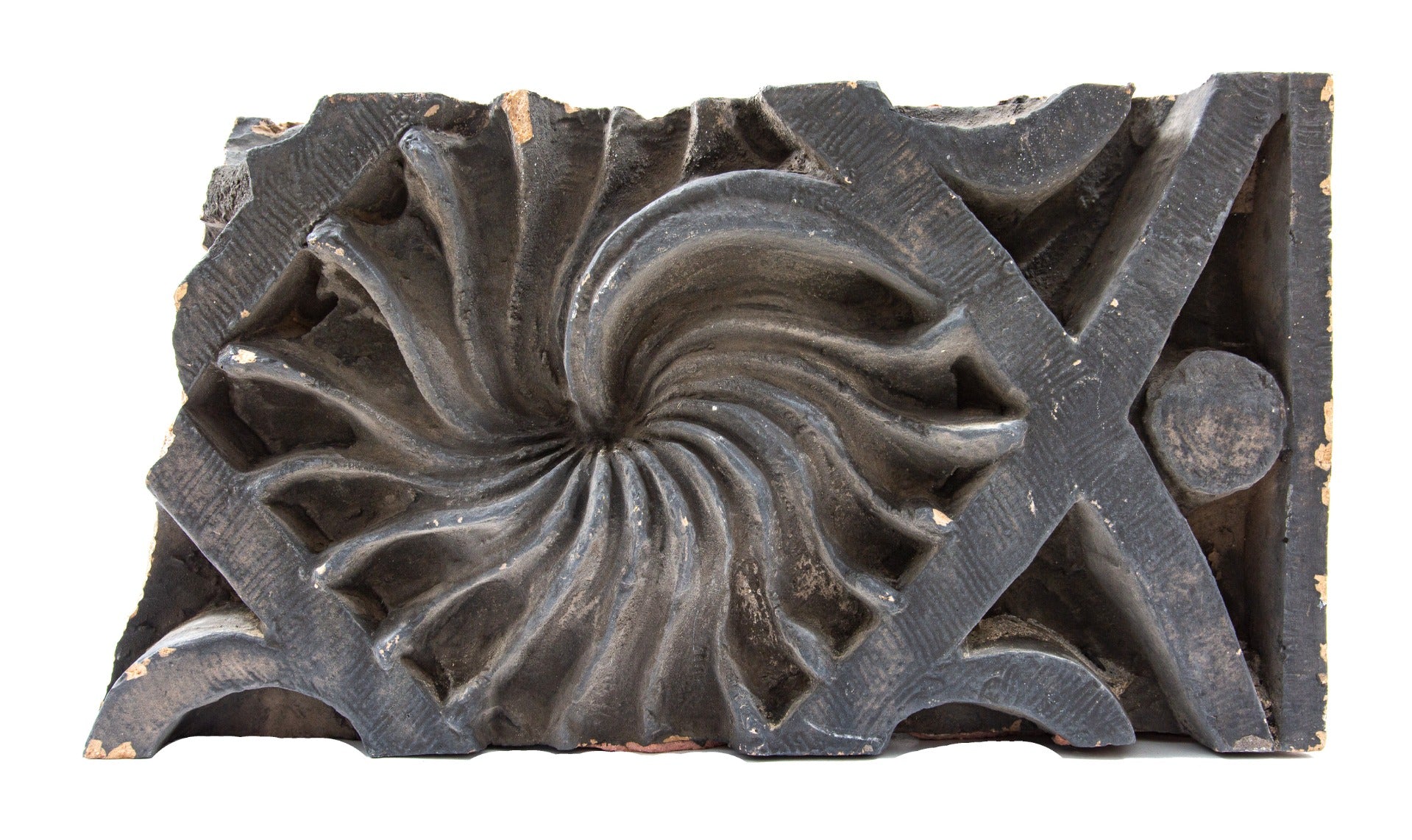 visually distinctive original 1892 exterior adler and sullivan schiller building or garrick theater terra cotta facade spandrel panel