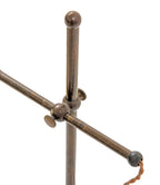 original early 20th century rewired faries salvaged chicago adjustable brass office desk or table lamp with gold aurene quezal shade