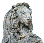 original full-figured 1918 louis h. sullivan-designed speckle glazed terra cotta rearing lion sculpted by kristian schneider