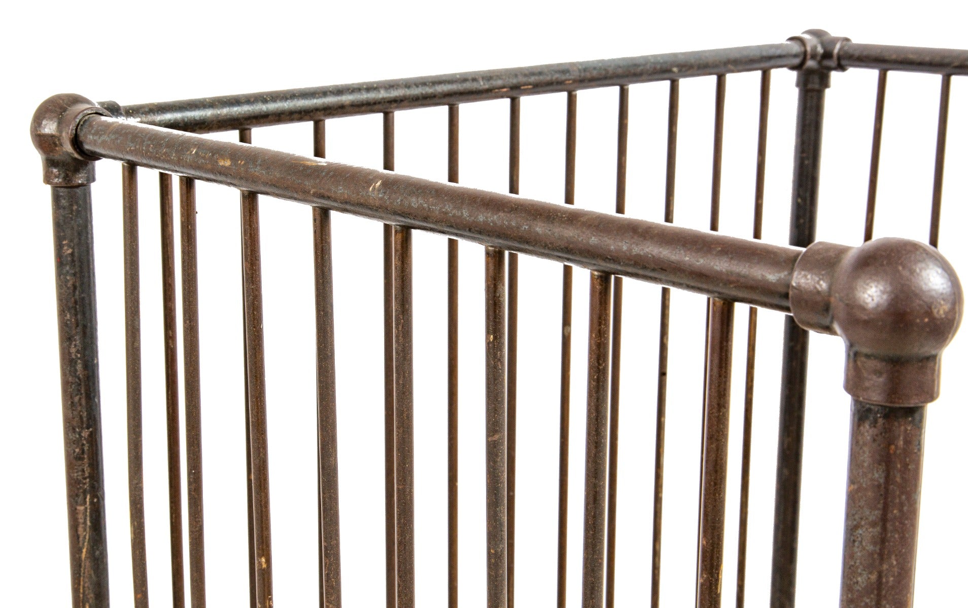 one of two original early 20th century american antique industrial bindery cart with intact solid maple wood shelves or tiers and bassick swivel casters