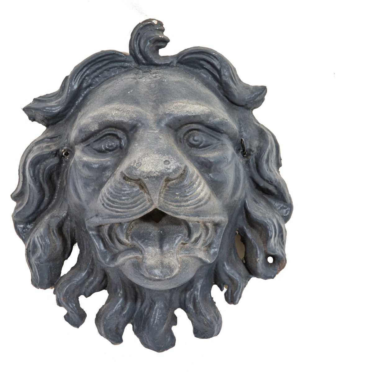 faithful recast of museum-quality lionhead salvaged from george h. johnson's 1860 milwaukee iron block building