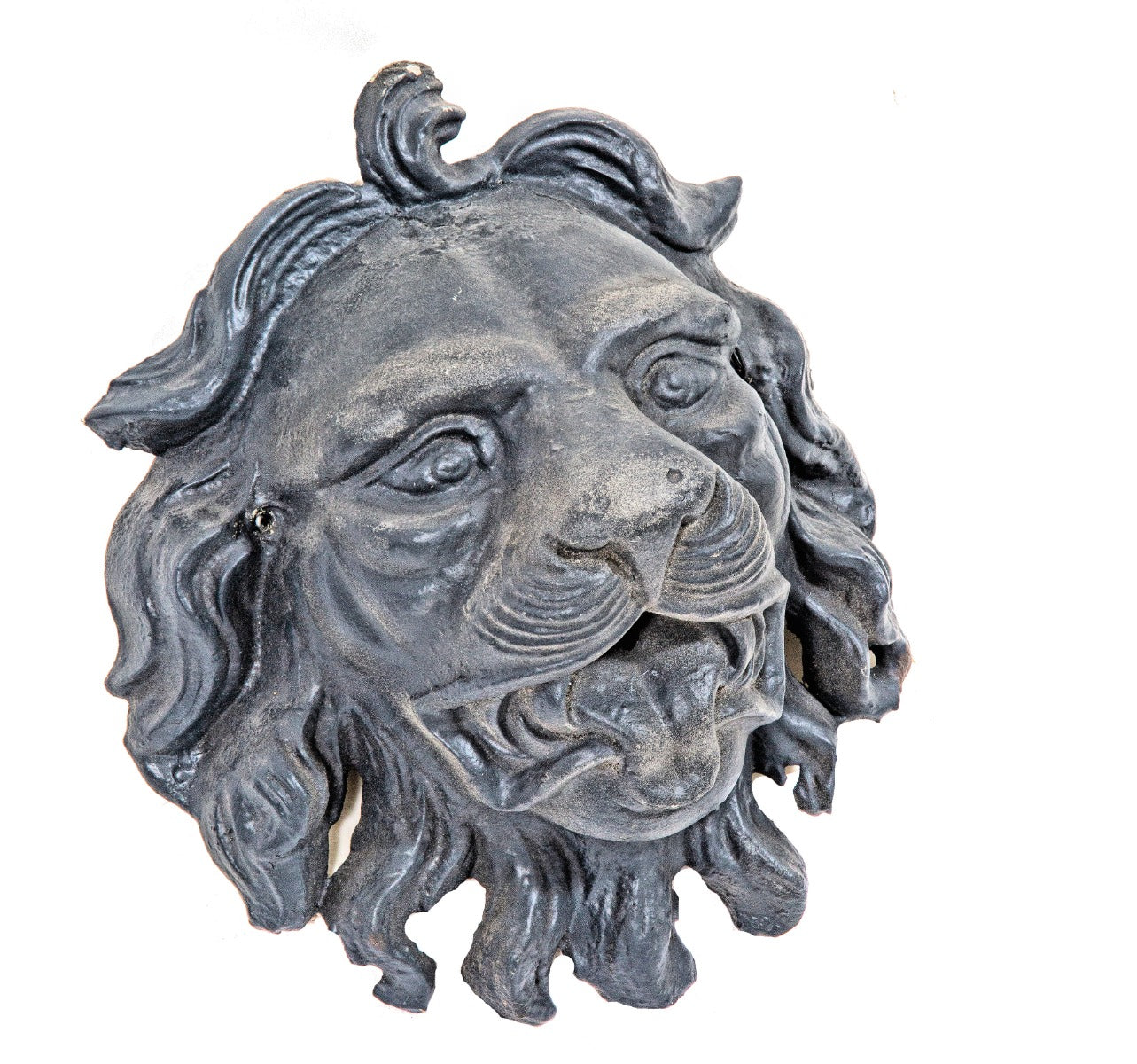faithful recast of museum-quality lionhead salvaged from george h. johnson's 1860 milwaukee iron block building