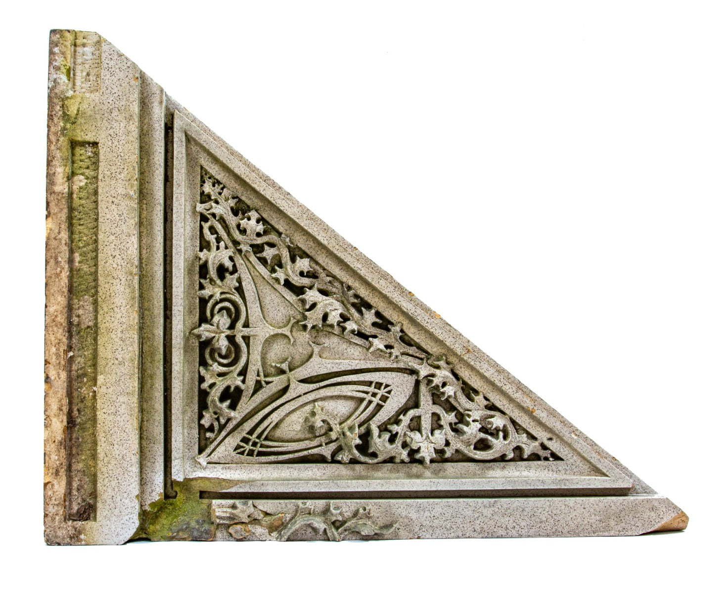 museum-quality original sullivanesque soffit bay panel salvaged from harry bergen wheelock's western methodist book concern building (1899).