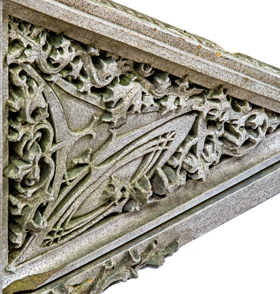 museum-quality original sullivanesque soffit bay panel salvaged from harry bergen wheelock's western methodist book concern building (1899).