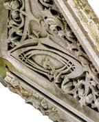 museum-quality original sullivanesque soffit bay panel salvaged from harry bergen wheelock's western methodist book concern building (1899).