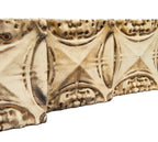 three matching rissman and hirschfeld-designed cream glazed terra cotta sullivanesque blocks salvaged from lincoln-montana building