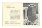 "skyline '70" staplebound booklet presented by central national bank in chicago