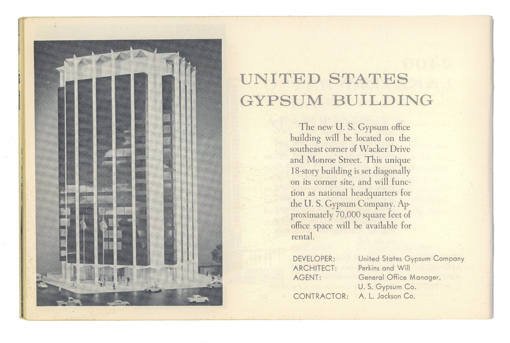 "skyline '70" staplebound booklet presented by central national bank in chicago