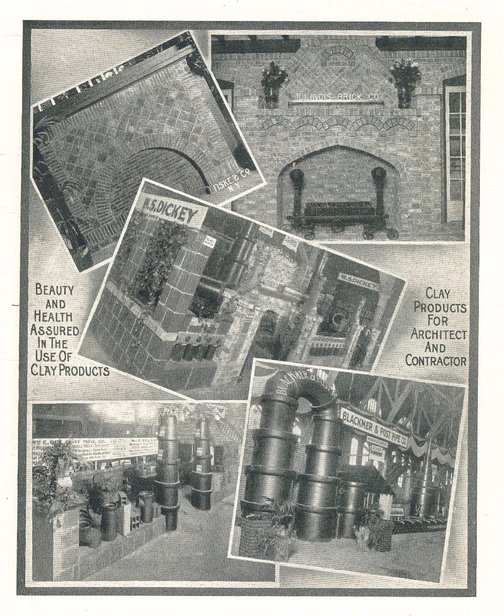 original illustrated product catalog for the clay products exposition, held at the chicago coliseum (1900-1982, frost and granger, architects) from february 26th to march 8, 1913