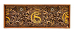 original louis h. sullivan-designed monogrammed polychromed plaster panel salvaged from 1894 chicago stock exchange trading room in 1972