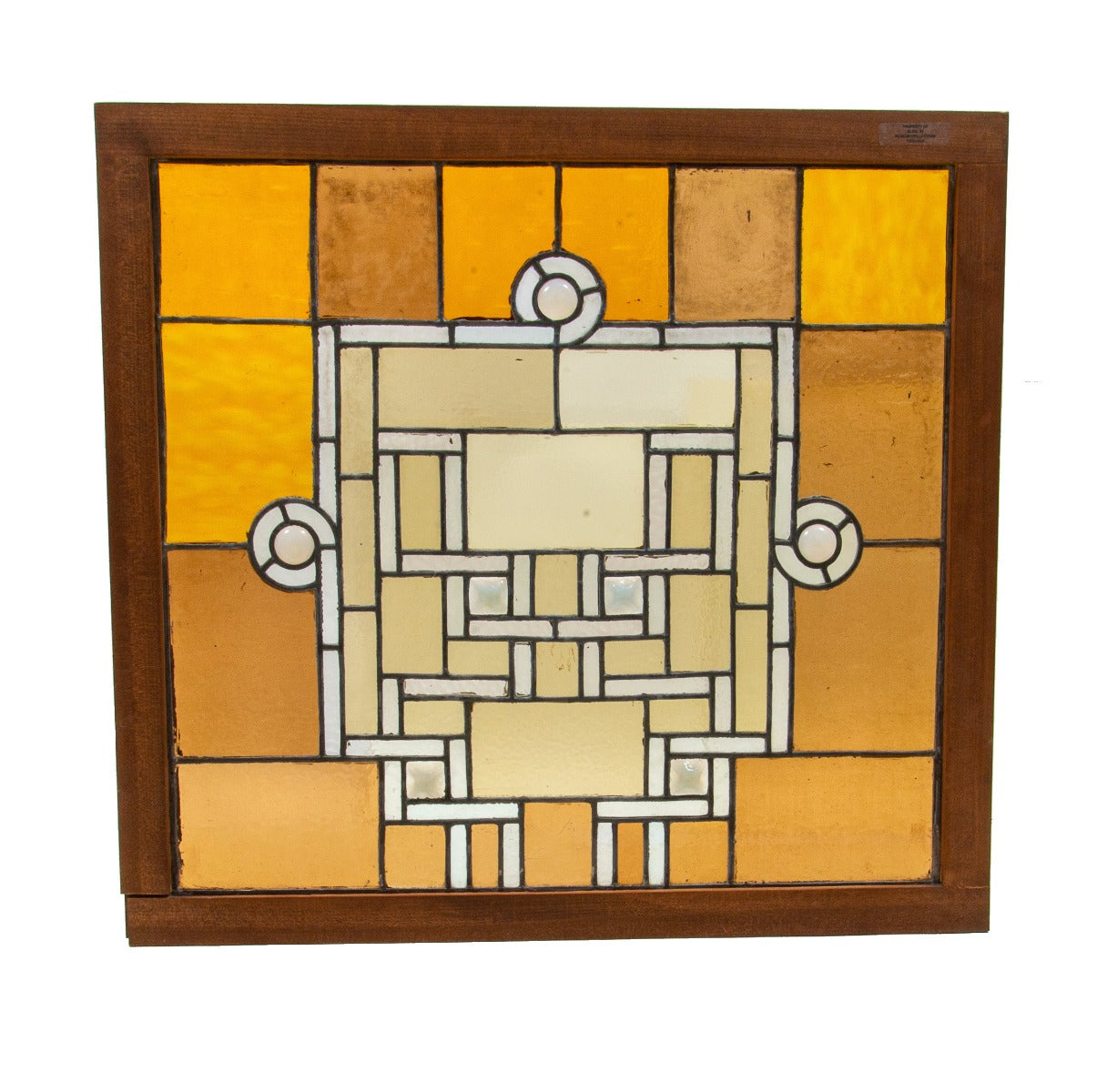 original museum-quality stained glass window salvaged from adler and sullivan's 1889 auditorium building