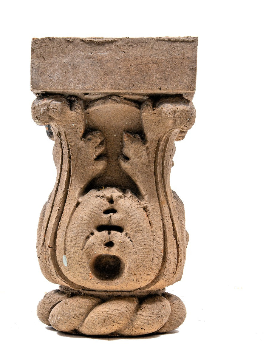 original 1895 henry koch-designed exterior buff-colored terra cotta architectural artifact salvaged from milwaukee city hall