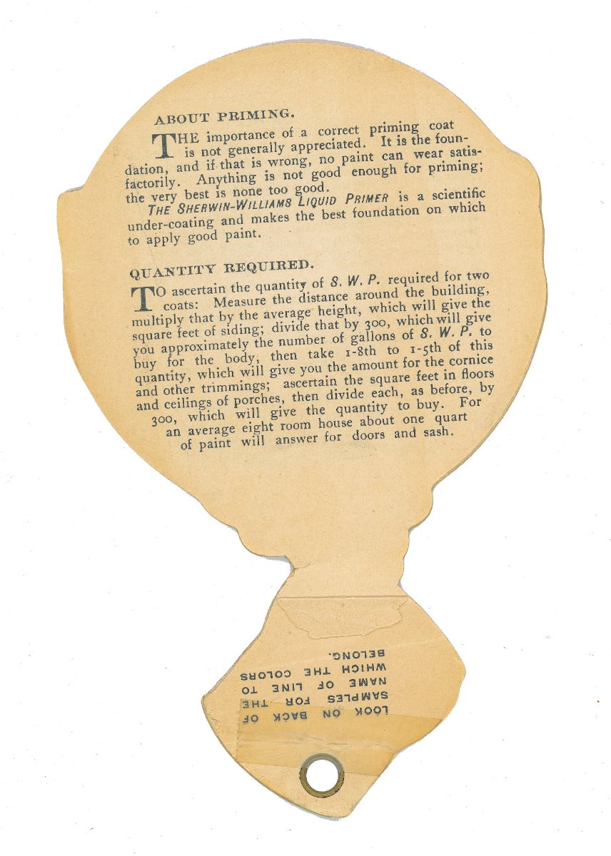 rare collection of original 19th and early 20th century residential and commerical building paint sample cards