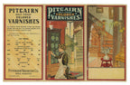 original early 20th century pitcairn varnish company "sole-proof" colored varnish sample card