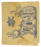 rare 1890s daniel wadsworth 46-sample lindseed oil paint samples by king paint mfg. company