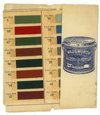 rare collection of original 19th and early 20th century residential and commerical building paint sample cards