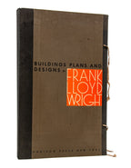 rare 1963 first edition oversized frank lloyd wright buildings plans and designs gifted by ben raeburn to richard nickel