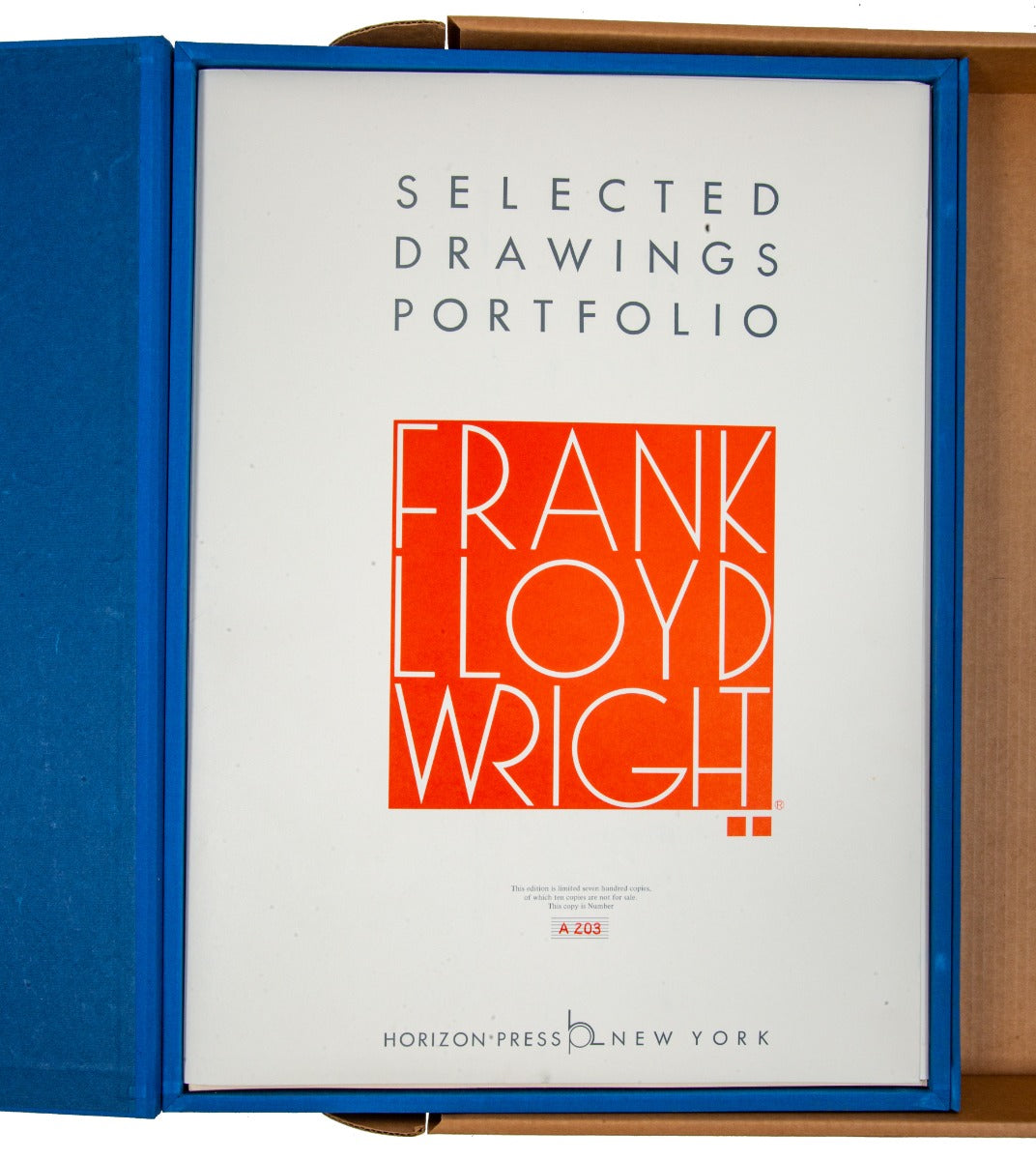 original limited edition oversized 1982 frank lloyd wright