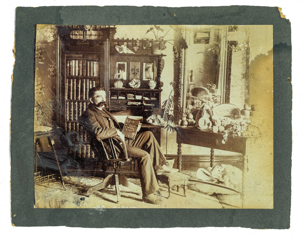 group of original late 19th and early 20th century photographic images of american residential victorian interiors